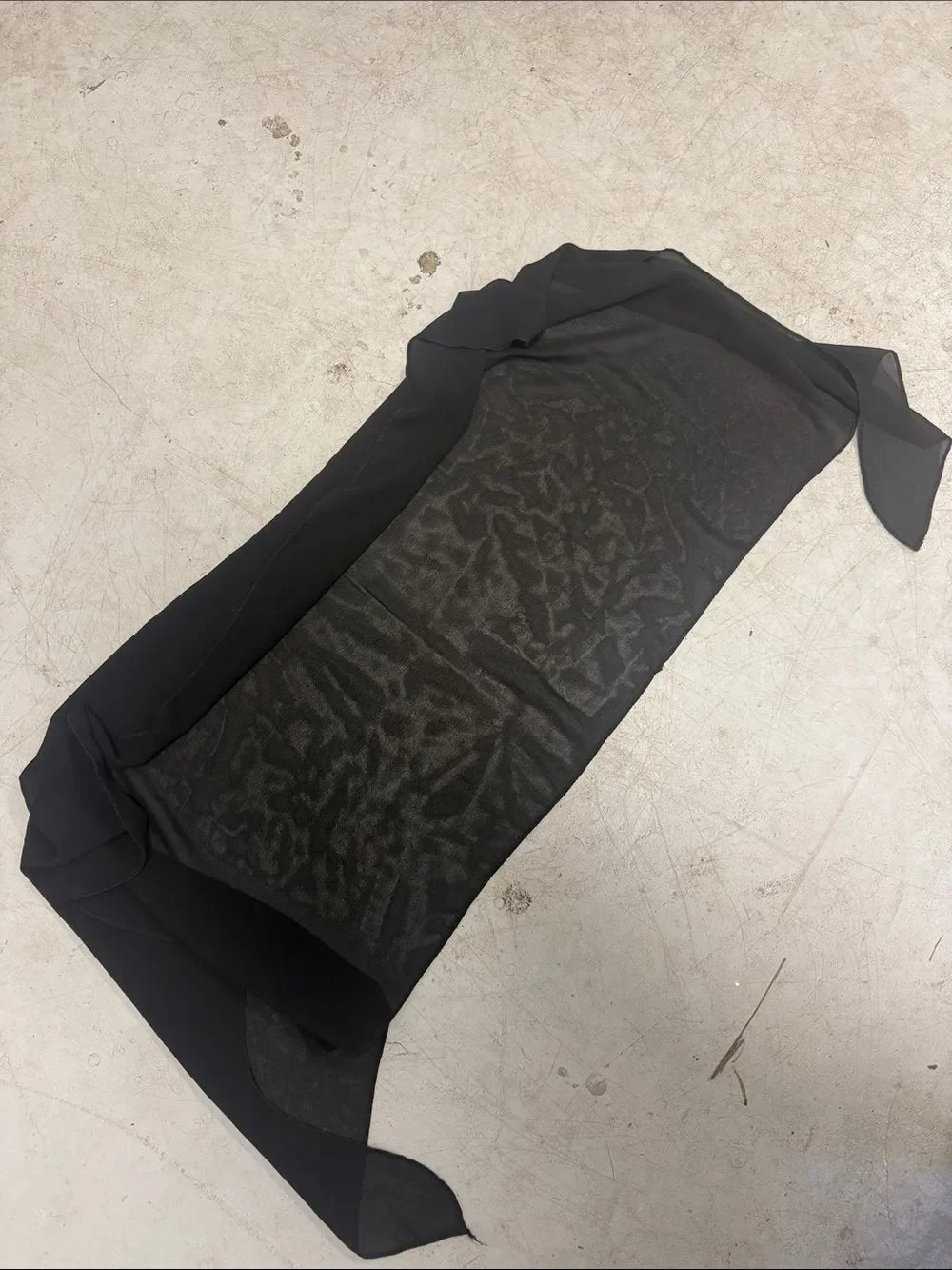 Black Sheer Sarong - Swim Cover Up Skirt - NEVER WORN - Tie Waist